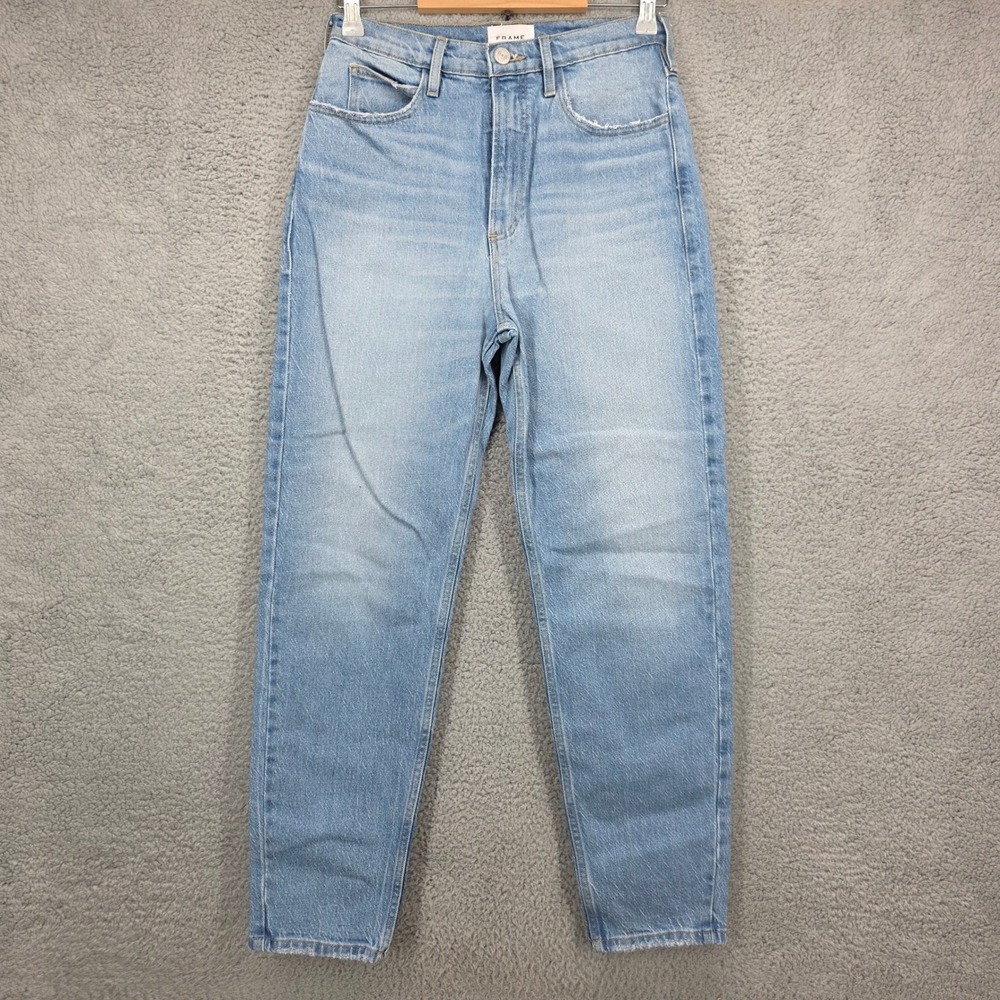 FRAME High N Tight Taper Jeans‎ Light Wash Womens Size 27 Demarco